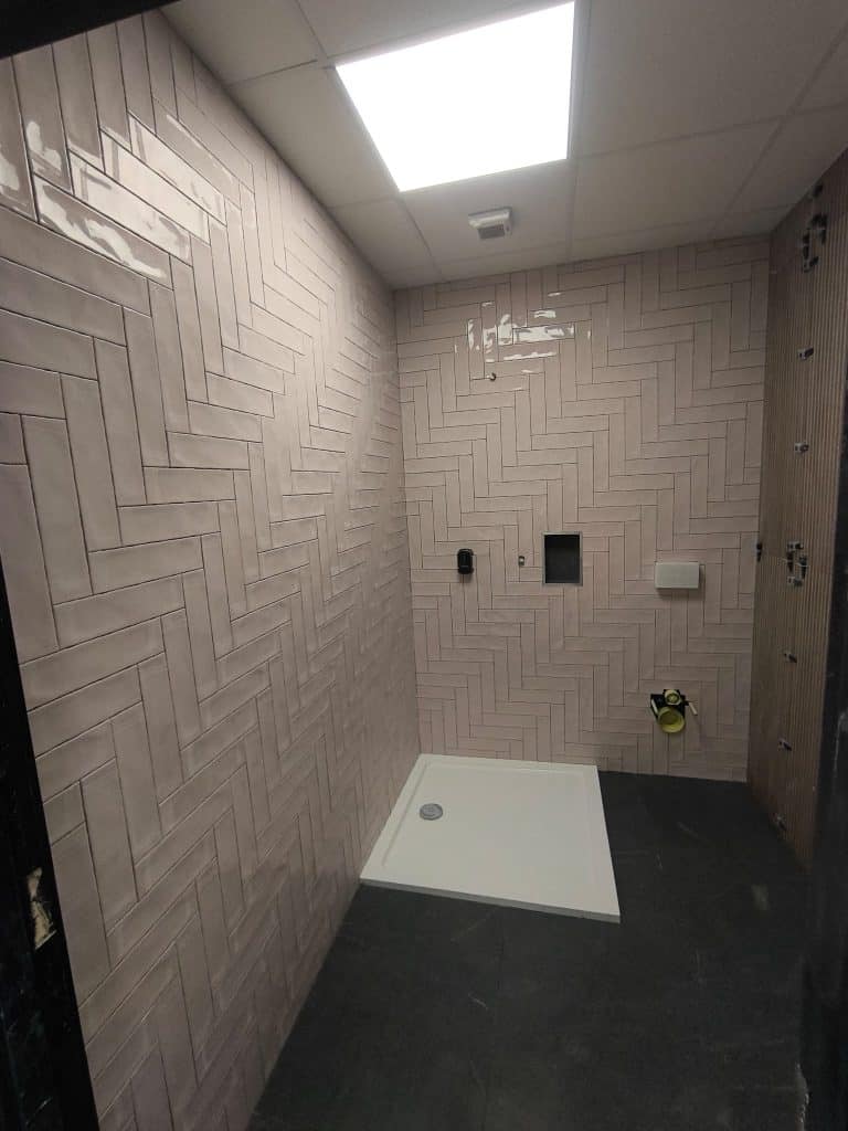 bathroom tiling